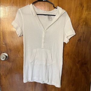 No Boundaries White Short Sleeve Hoodie